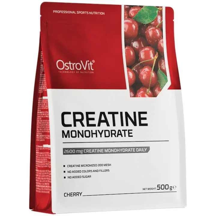 Creatina monohidratata cu aroma de Cirese, 500g, OstroVit — preț și oferte