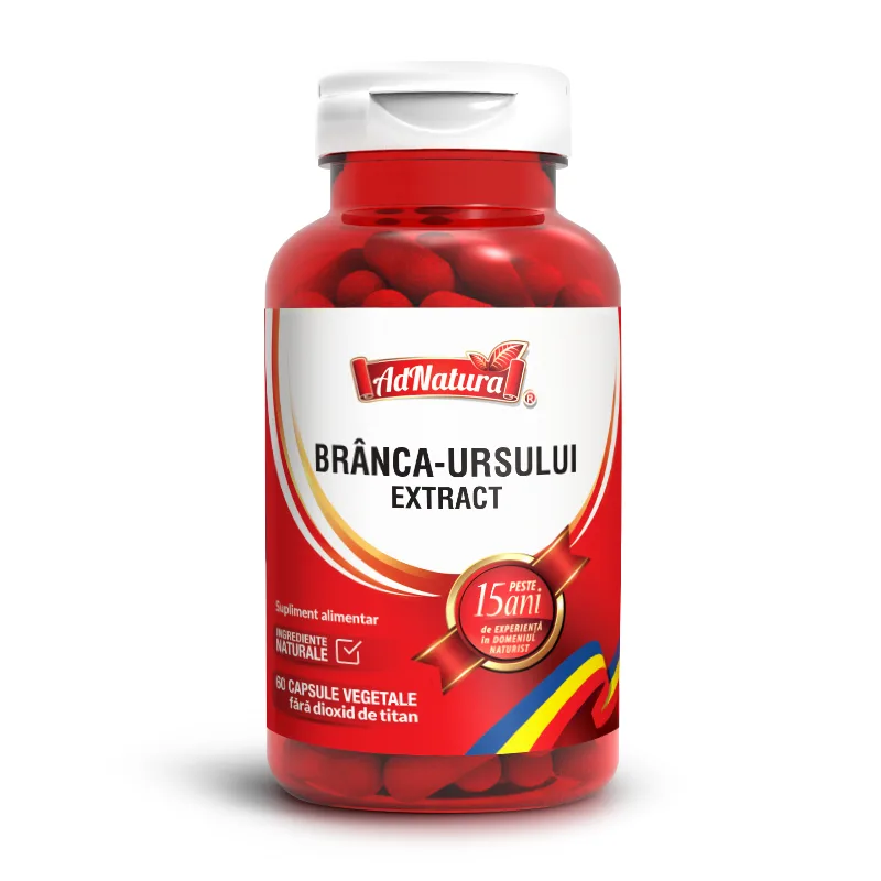 Branca-ursului Extract, 60 capsule, AdNatura — preț și oferte