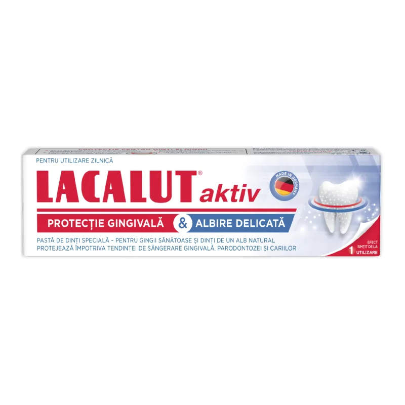 Pasta de dinti Aktiv Whitening, 75 ml, Lacalut ZDROVIT — preț și oferte