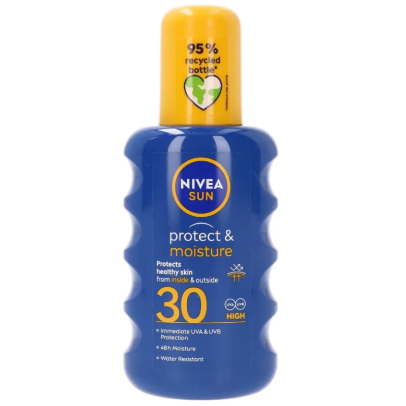 Spray pentru protectie solara cu SPF 30 Protect & Moisture, 200ml, Nivea — preț și oferte