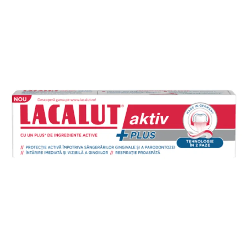 Pasta de dinti Lacalut Aktiv Plus, 75ml, Zdrovit — preț și oferte