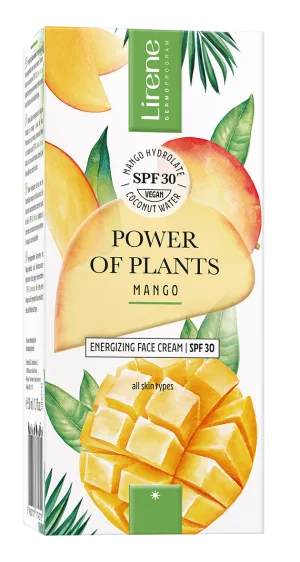 Crema energizanta cu SPF30 Power of Plants Mango, 50ml, Lirene