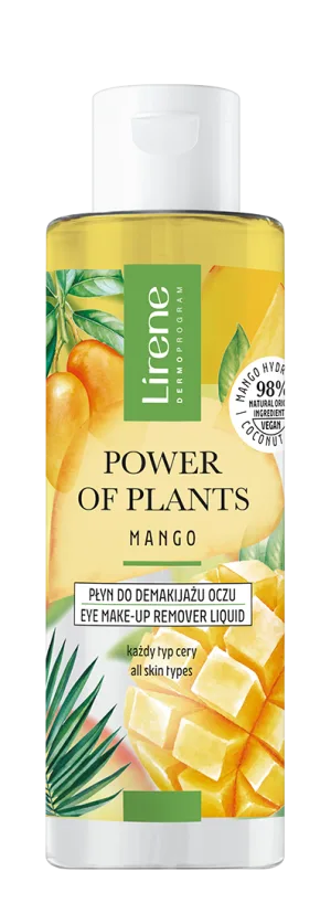 Lichid demachiant pentru zona ochilor Power of Plants Mango, 145ml, Lirene