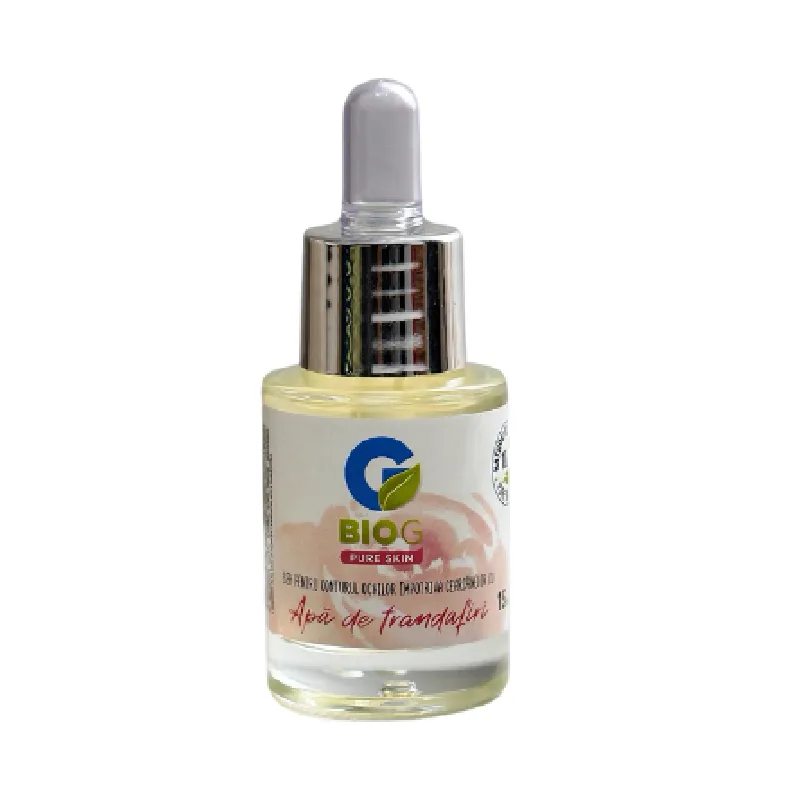 Ser organic si hipoalergenic pentru conturul ochilor impotriva cercanelor Pure Skin, 15 ml, BIO G — preț și oferte