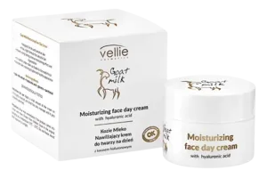 Crema hidratanta de zi cu Acid Hialuronic Goat Milk, 50ml, Vellie