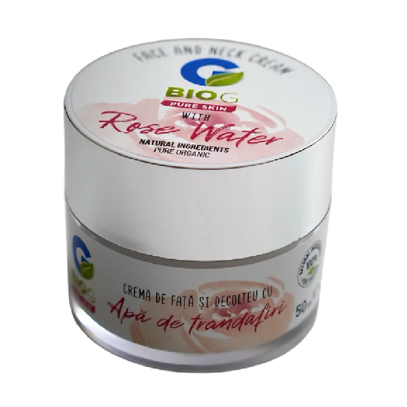 Crema organica si hipoalergenica pentru fata si decolteu Pure Skin, 50 ml, BIO G — preț și oferte