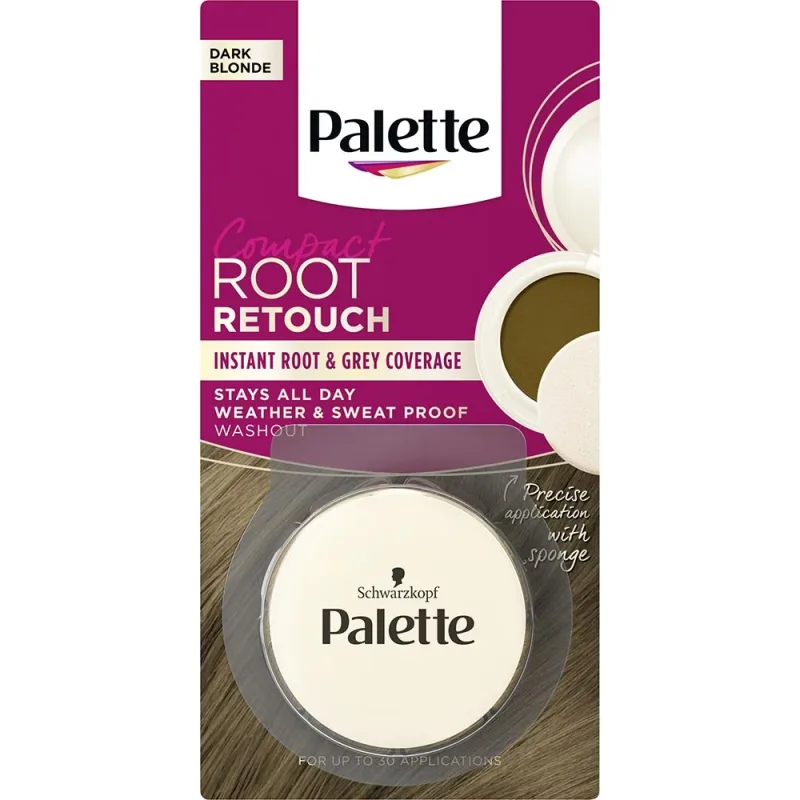 Corector pentru acoperirea firelor albe 7-0 Blond Inchis Compact Root Retouch, 3g, Palette — preț și oferte