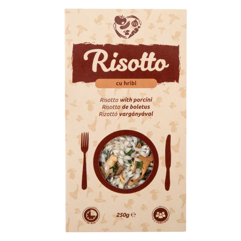 Risotto cu hribi, 250g, Ecotravio — preț și oferte