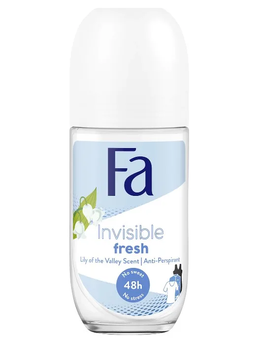 Deodorant roll-on anti-perspirant cu parfum de lacramioare Invisible Fresh, 50ml, Fa — preț și oferte