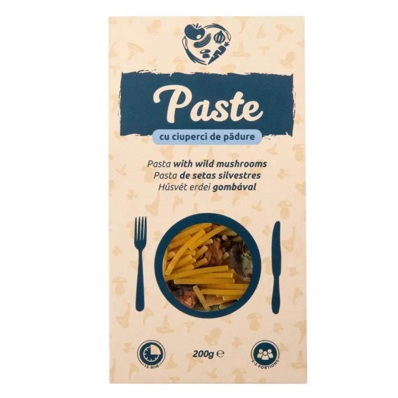 Paste cu ciuperci de padure, 200g, Ecotravio — preț și oferte