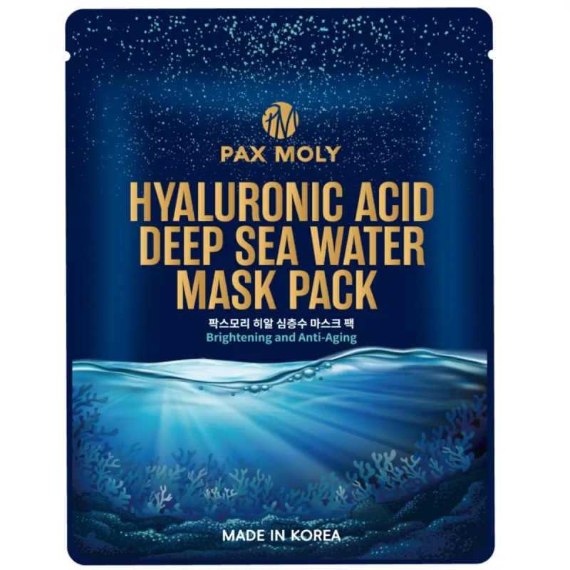 Masca tip servetel cu acid hialuronic si minerale marine, 25ml, Pax Moly — preț și oferte