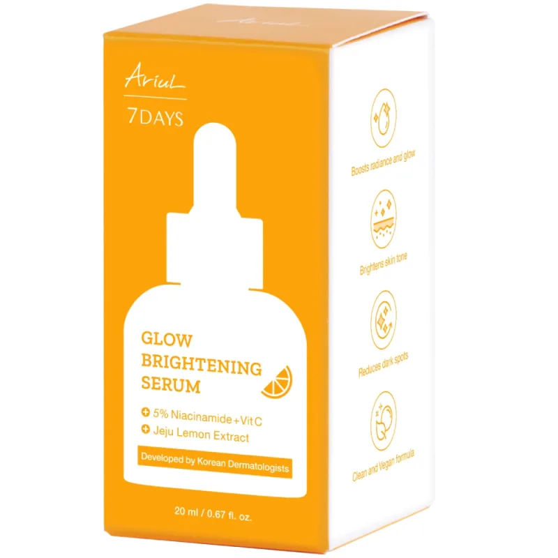 Serum de fata pentru luminozitate 7 Days Glow, 20ml, Ariul — preț și oferte
