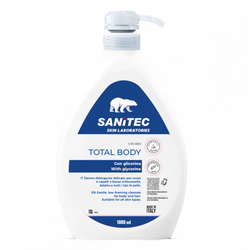 Produs delicat de curatare pentru corp si par, 1000ml, Sanitec — preț și oferte