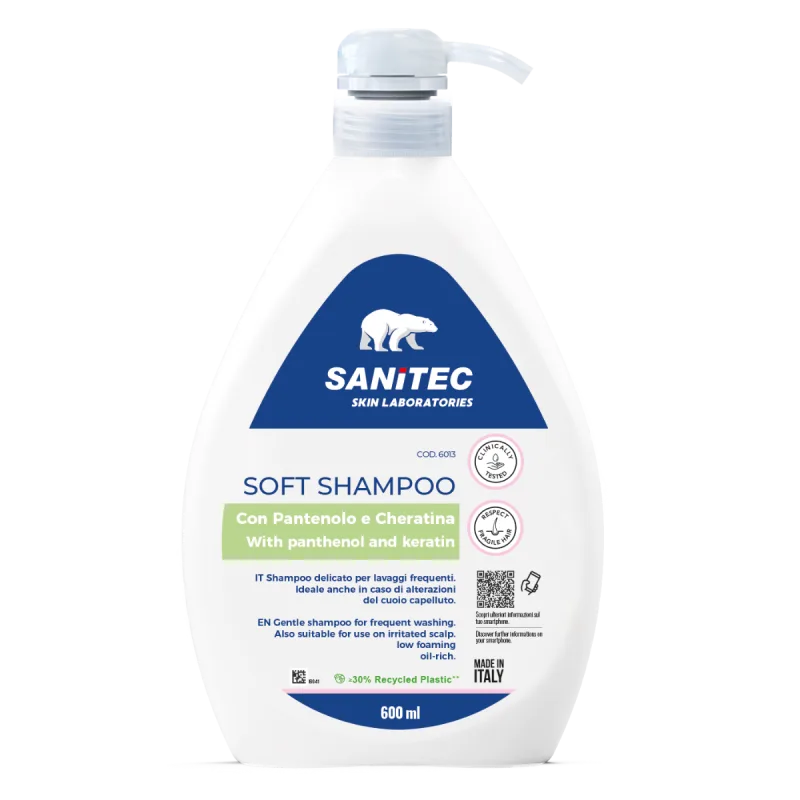 Sampon cu pantenol si cheratina, 600ml, Sanitec — preț și oferte