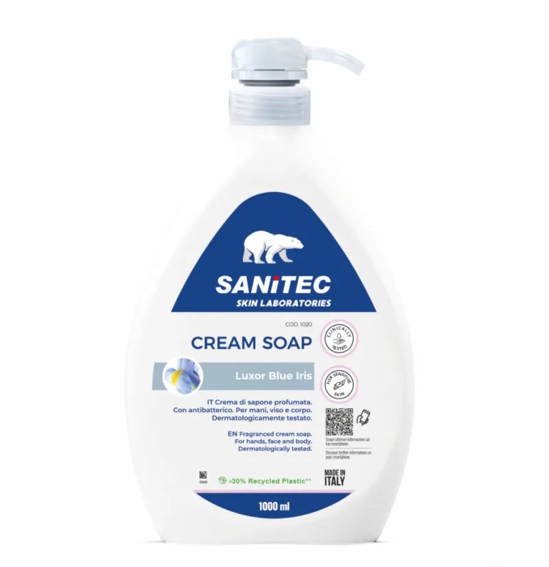 Crema de sapun parfumat Blue Iris, 1000ml, Sanitec — preț și oferte