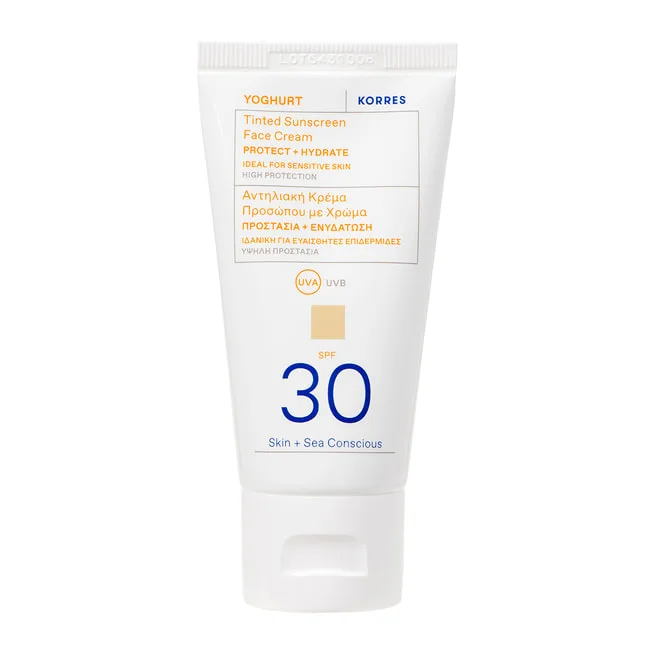 Crema de fata colorata cu SPF30 Yoghurt Sun, 50ml, Korres — preț și oferte