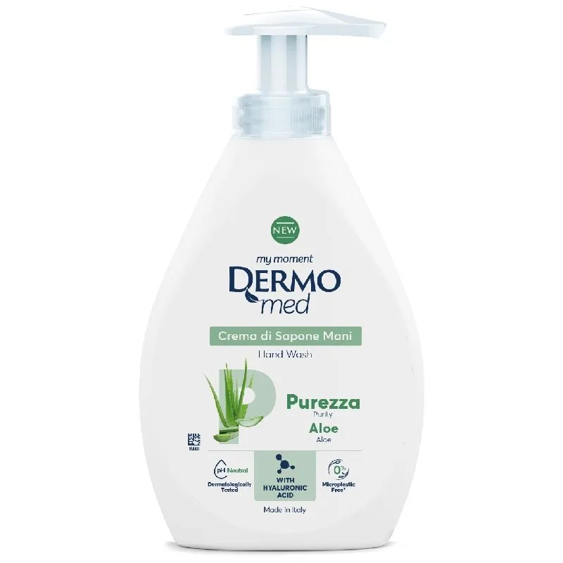 Crema de sapun Aloe cu dispenser Puritate, 300ml, Dermomed — preț și oferte