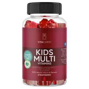 Multivitamine Kids cu aroma de capsuni, 60 jeleuri, Vitayummy