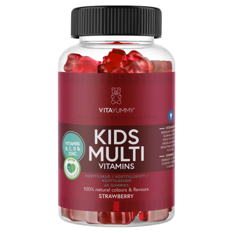 Multivitamine Kids cu aroma de capsuni, 60 jeleuri, Vitayummy — preț și oferte