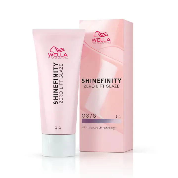 Vopsea demi-permanenta Shinefinity Zero Lift Glaze 08/8 Blue Pearl, 60 ml, Wella Professionals — preț și oferte