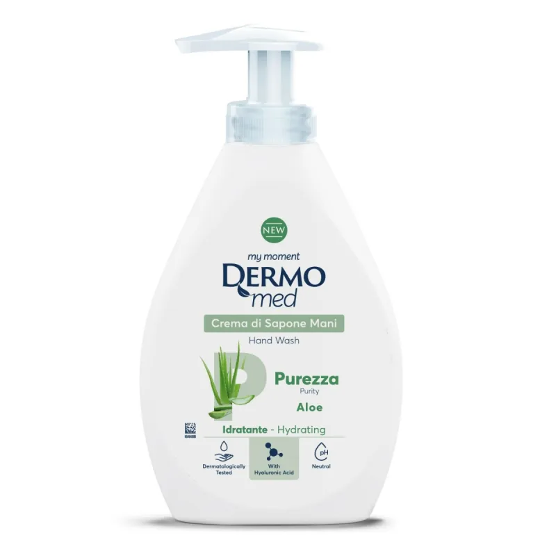 Crema sapun Aloe cu dispenser Puritate, 600ml, Dermomed — preț și oferte