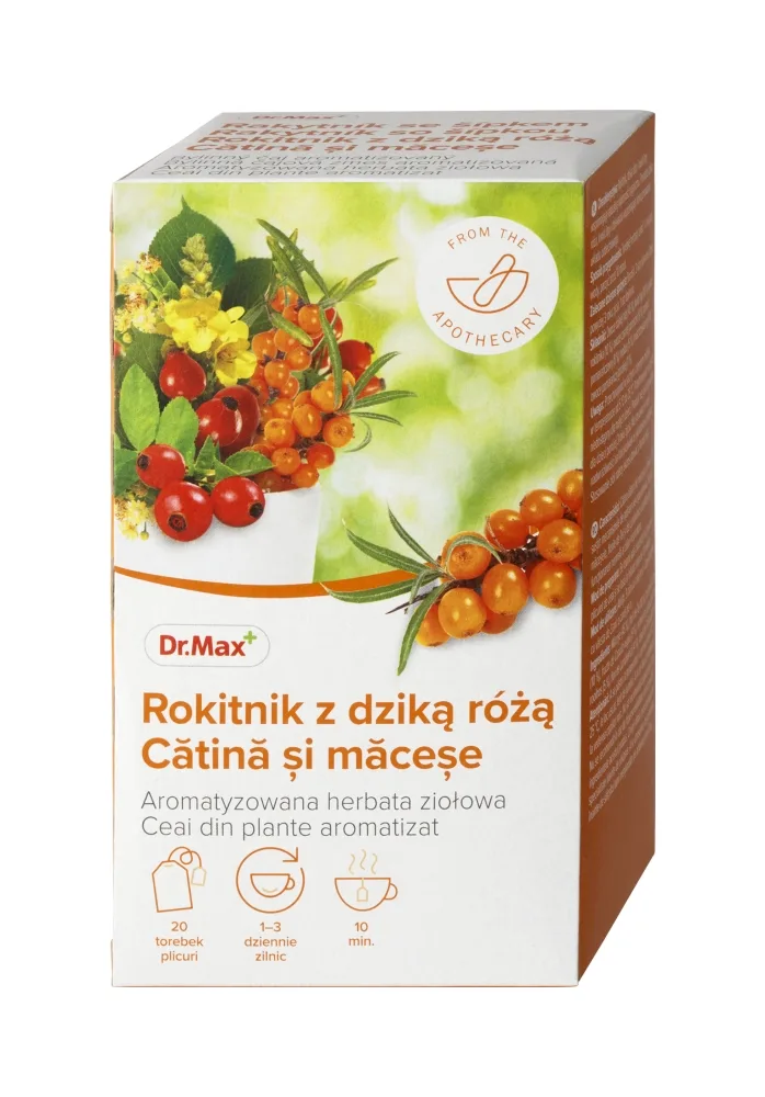 Dr. Max Ceai de catina cu macese, 20 plicuri — preț și oferte