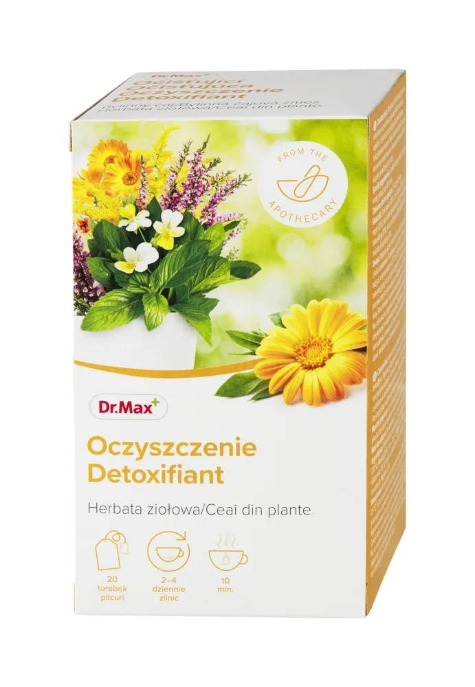 Dr. Max Ceai detoxifiant, 20 plicuri — preț și oferte