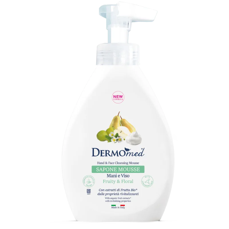 Sapun spuma pentru maini si fata Fructat si Floral, 500ml, Dermomed — preț și oferte
