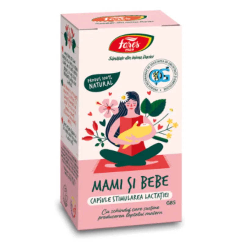 Stimularea lactatiei Mami si Bebe, 60 capsule, Fares — preț și oferte