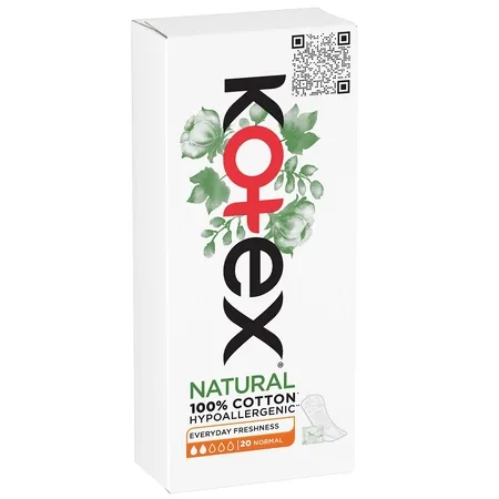 Absorbante zilnice Natural, 20 bucati, Kotex — preț și oferte