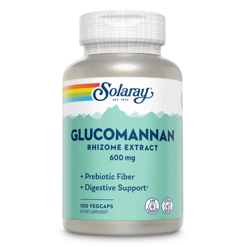 Glucomannan 600 mg Solaray, 100 capsule, Secom SOLARAY SUA — preț și oferte