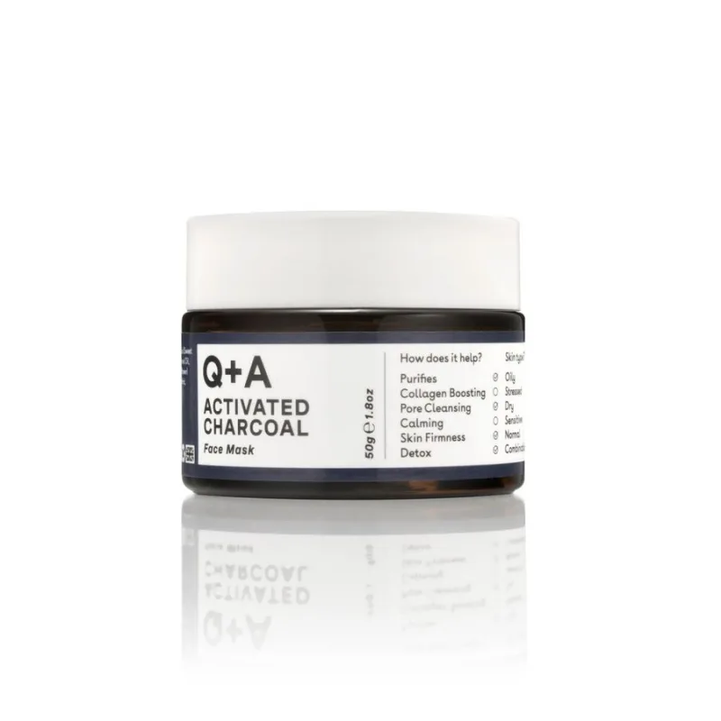 Masca faciala cu carbune activ, 50g, Q+A — preț și oferte