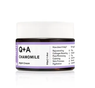 Crema de noapte cu musetel, 50g, Q+A — preț și oferte