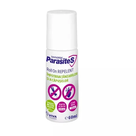 Roll-on repelent impotriva tantarilor si a capuselor Parasites, 60ml, Viva Pharma — preț și oferte