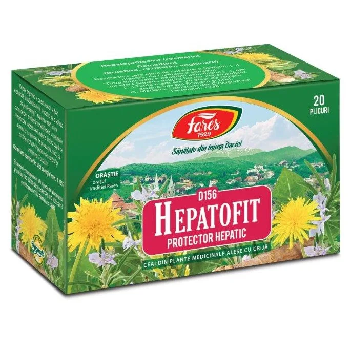 Ceai Hepatofit, 20 plicuri, Fares — preț și oferte