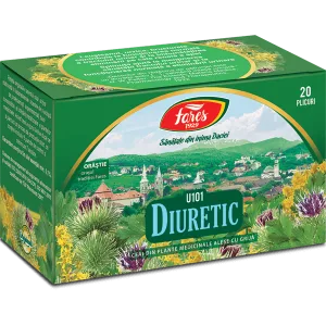 Ceai Diuretic U101, 20 plicuri, Fares