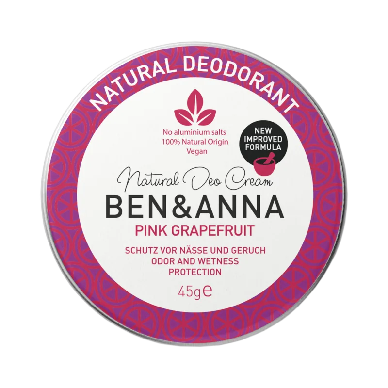 Deodorant natural crema Pink Grapefruit, 45g, Ben&Anna — preț și oferte