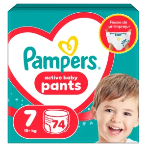 Scutece Pants Junior Marimea 7 pentru 15 kg+ Mega Box, 74 bucati, Pampers