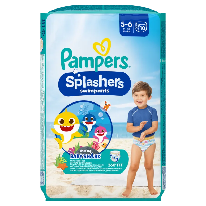 Scutece chilotel pentru apa Marimea 5-6 14kg+, 10 bucati, Pampers — preț și oferte