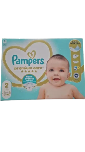 Scutece Premium Care Nr. 2 pentru 4-8 kg, 136 bucati, Pampers