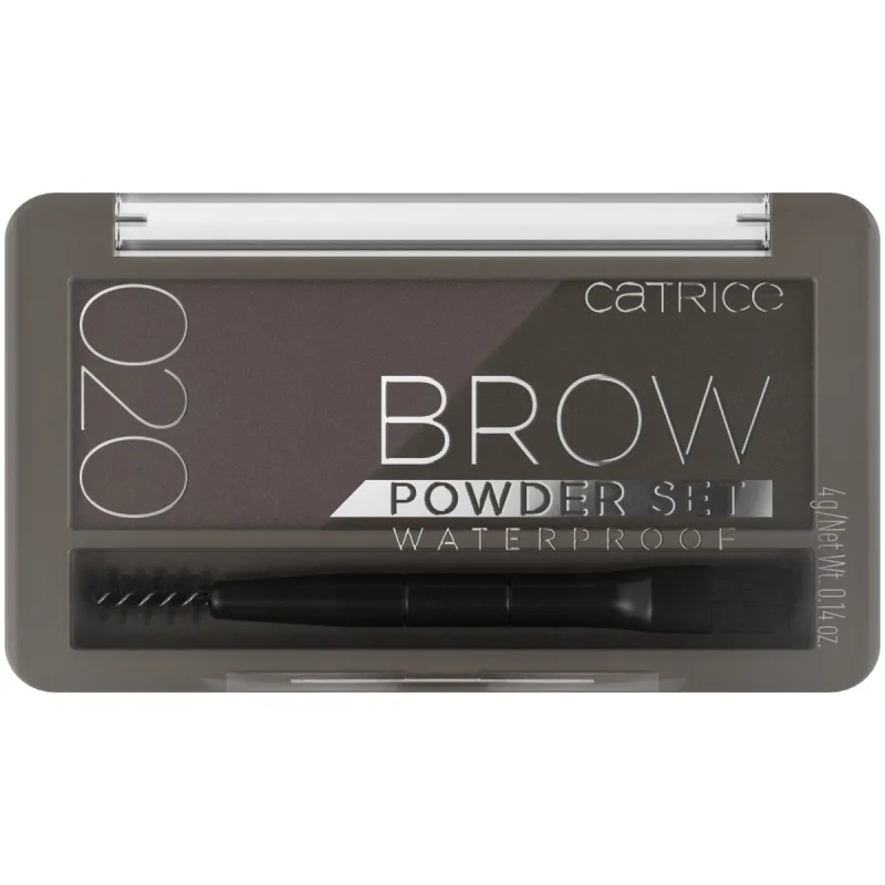 Set pudra pentru sprancene rezistent la apa Brow Powder 020 - Ash Brown, 4g, Catrice — preț și oferte