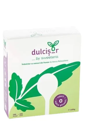 Indulcitor cu Stevia 1:1 pulbere, 1kg, Sweeteria — preț și oferte