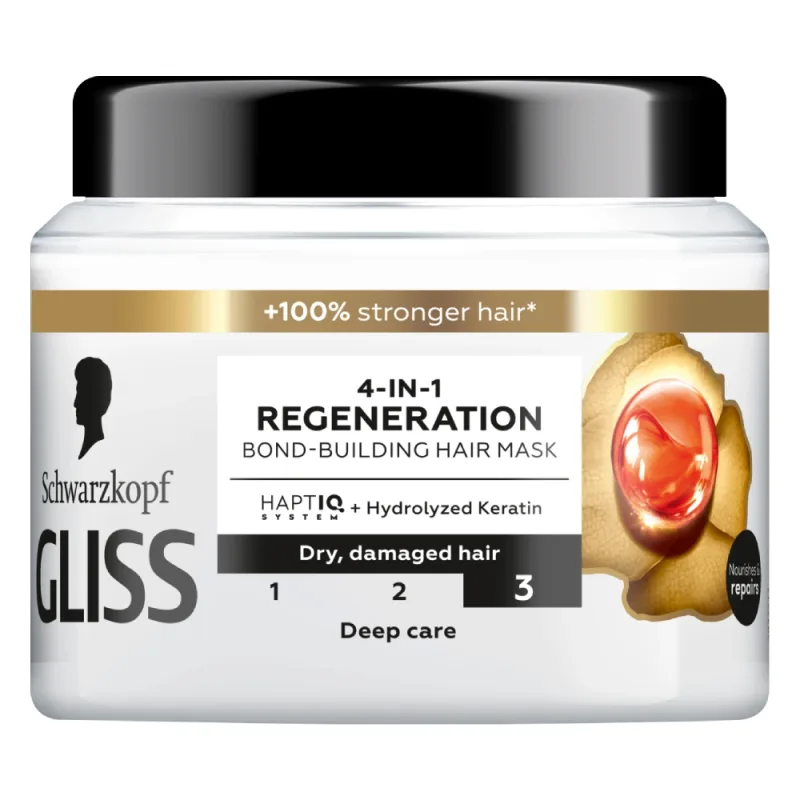 Masca de par regeneratoare 4 in 1, 400ml, Gliss — preț și oferte