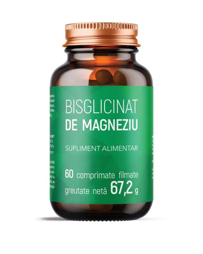 Bisglicinat de magneziu, 60 comprimate, Laboratoarele Remedia — preț și oferte