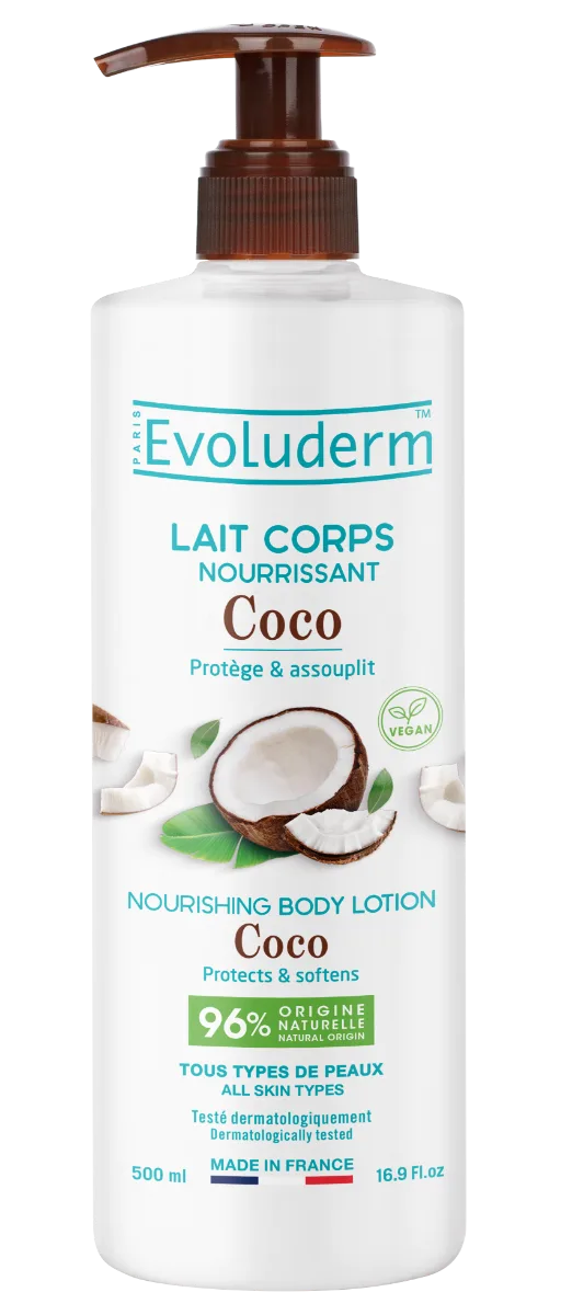 Lapte de corp hranitor Coco, 500ml, Evoluderm — preț și oferte