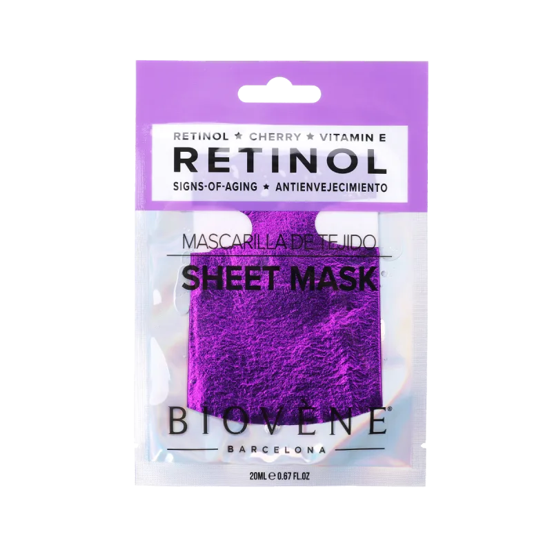 Masca servetel cu Retinol si Vitamina E Signs of Aging, 20ml, Biovene — preț și oferte