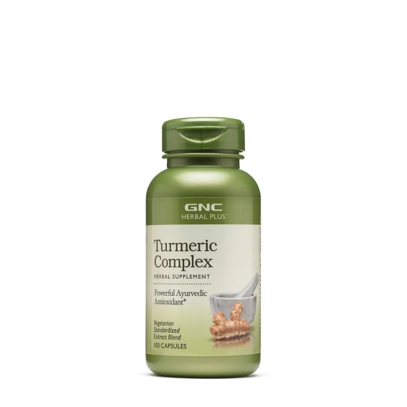 Complex cu turmeric Herbal Plus® Turmeric Complex, 100 capsule, GNC — preț și oferte