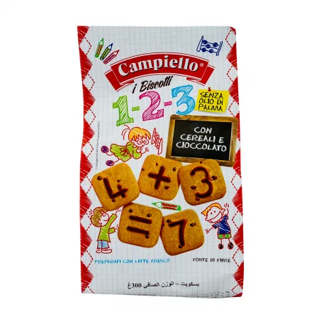 Biscuiti cu cereale si ciocolata, 300g, Campiello — preț și oferte