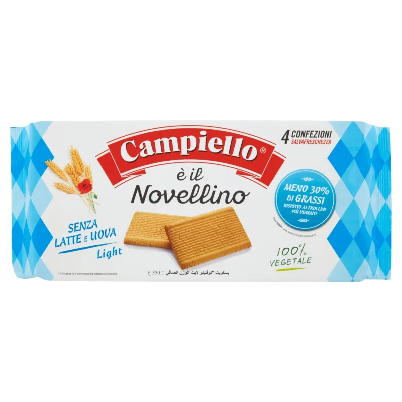 Biscuiti fara lapte si ou Light, 350g, Campiello — preț și oferte