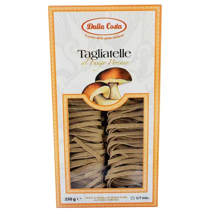 Paste Tagliatelle cu ciuperci porcino, 250g, Dalla Costa — preț și oferte